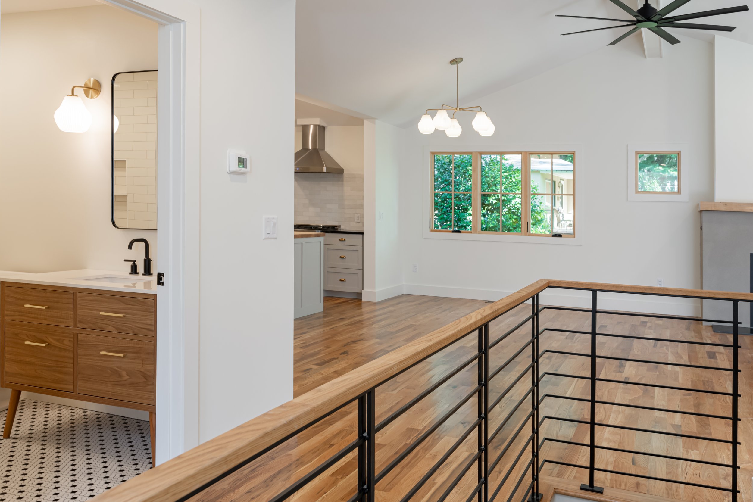 Construction by Lobo Builders - Photo by Ryan Theede Photography - Asheville Interior Design - Bungalow Renovation - Open Concept