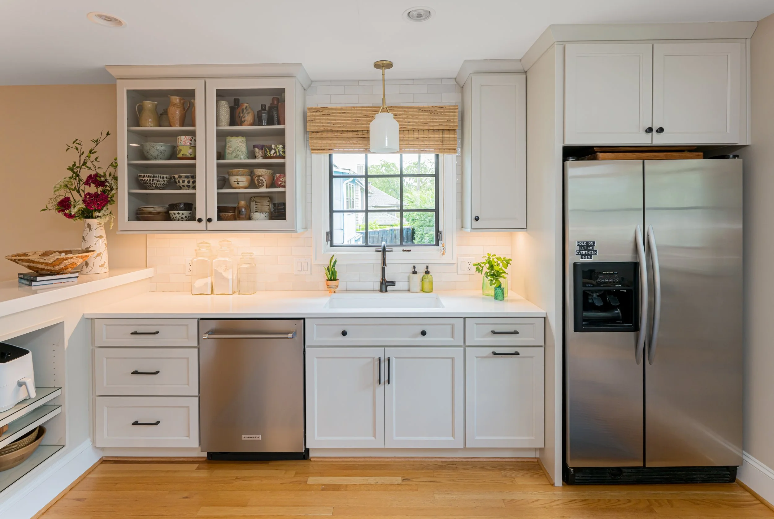 Photo by Ryan Theede Photography - Modern colorful cottage kitchen - Asheville, NC Interior Design
