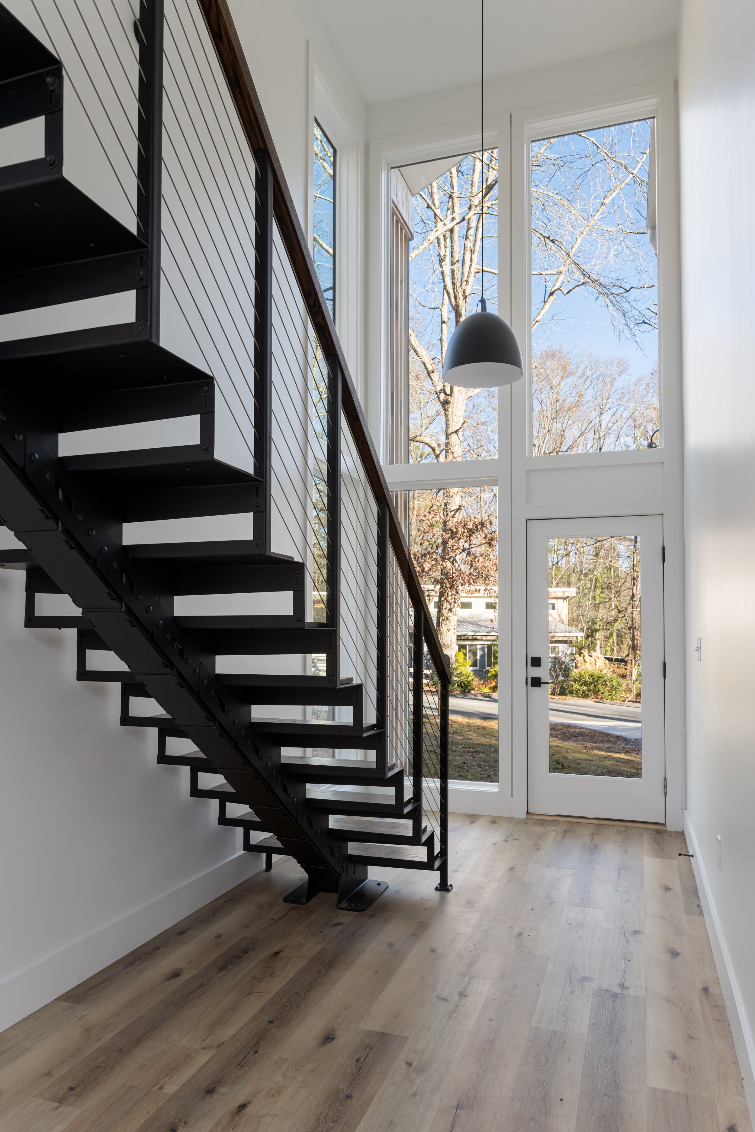 Asheville Interior Design - Modern Glass Entryway