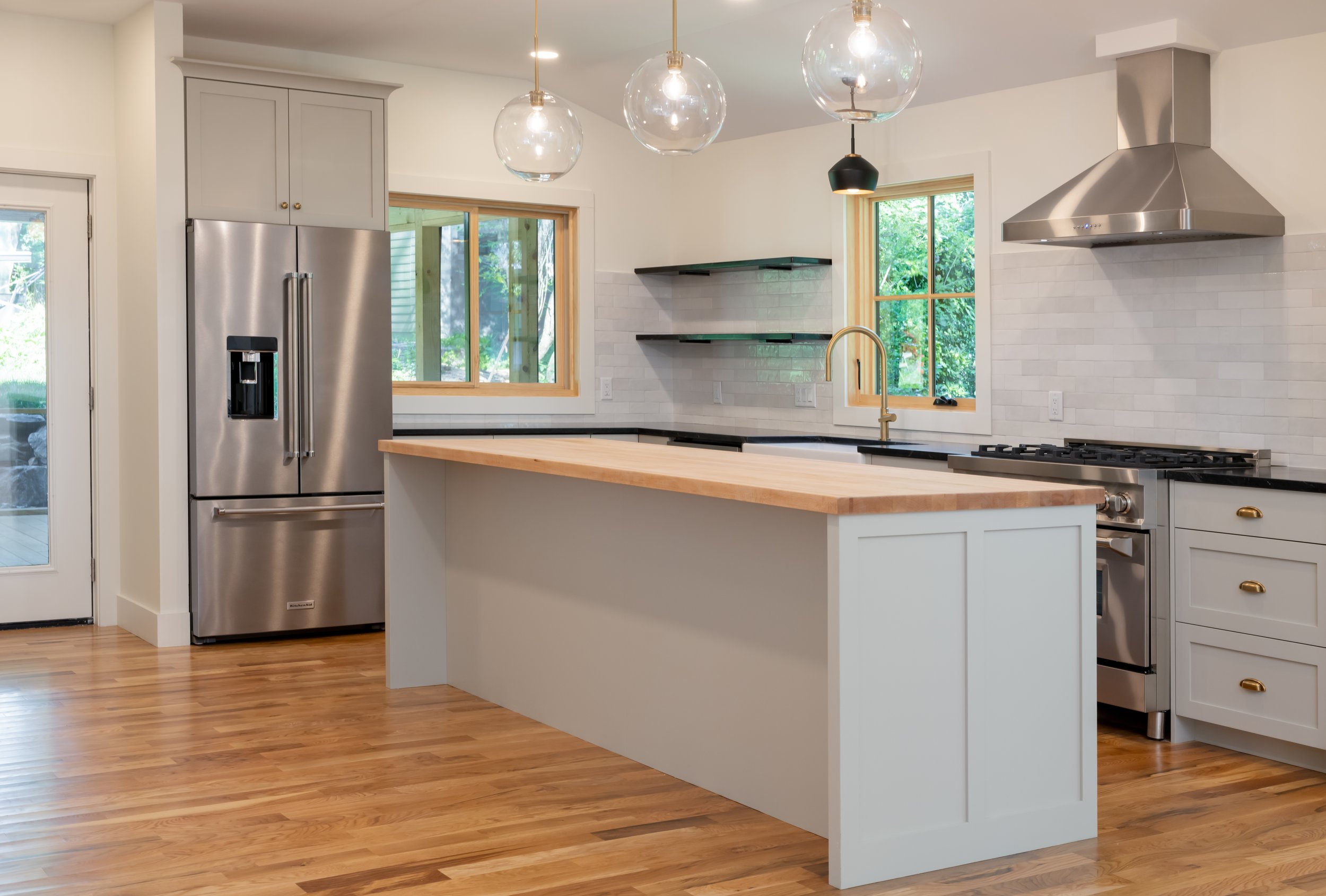 Construction by Lobo Builders - Photo by Ryan Theede Photography - Asheville Interior Design - Modern Bungalow - Kitchen Renovation