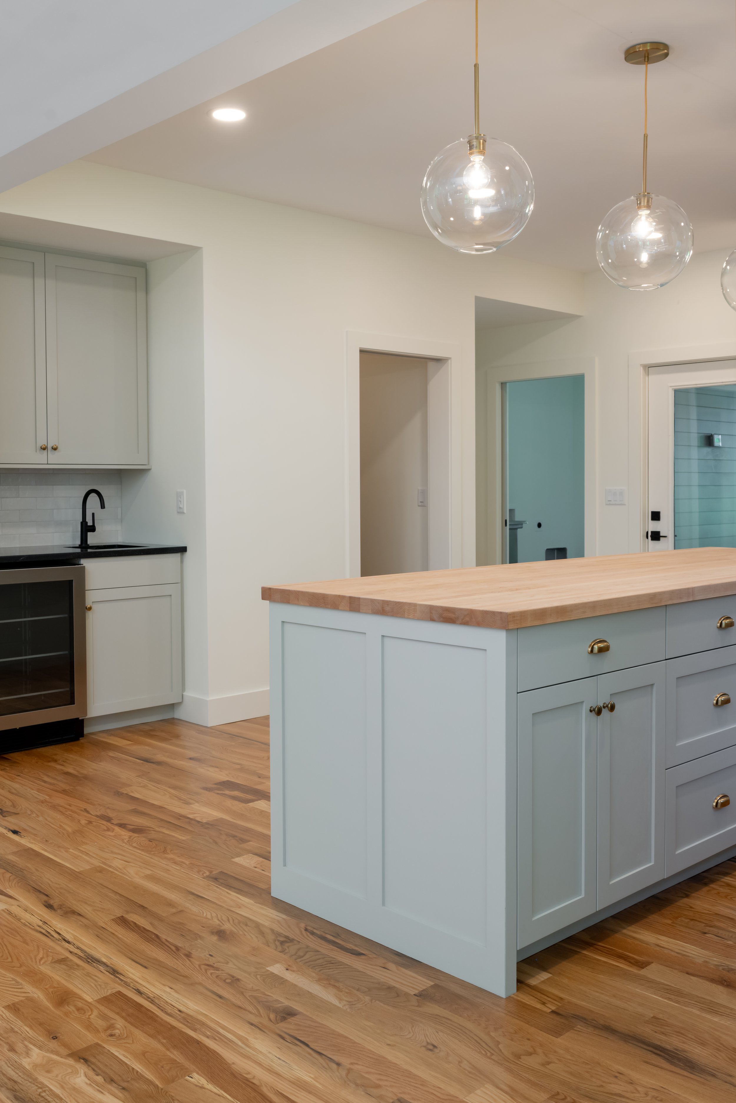 Construction by Lobo Builders - Photo by Ryan Theede Photography - Asheville Interior Design - Modern Bungalow - Kitchen Renovation - Butcher Block