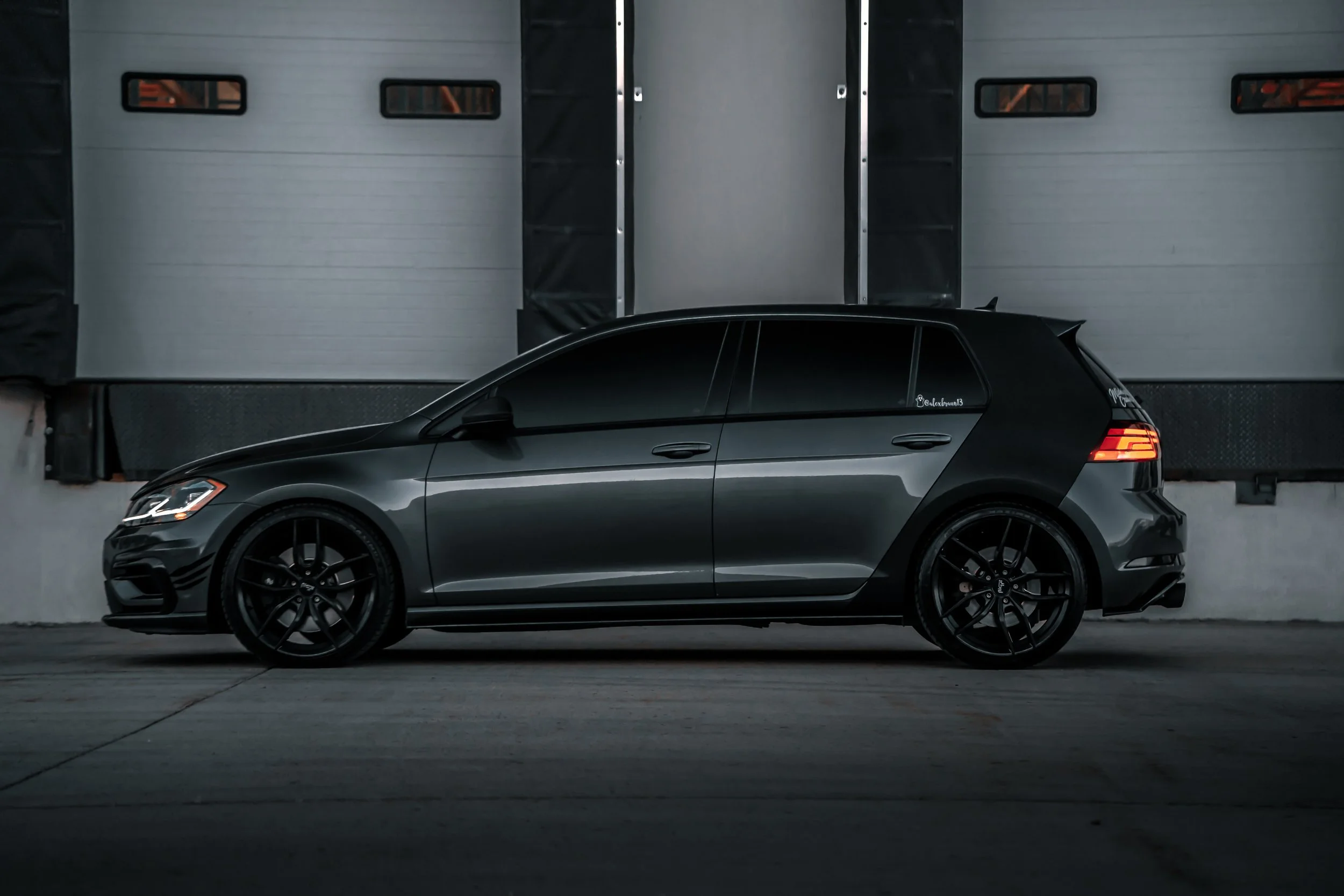 Side shot of Volkswagen Golf | Edmonton automotive photographer DarkShark Media