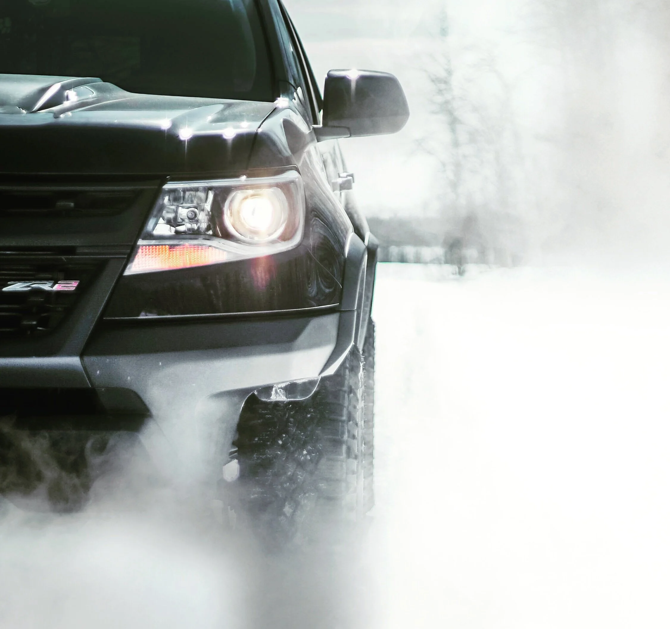 Chevrolet Colorado ZR2 in winter | Edmonton automotive photographer DarkShark Media
