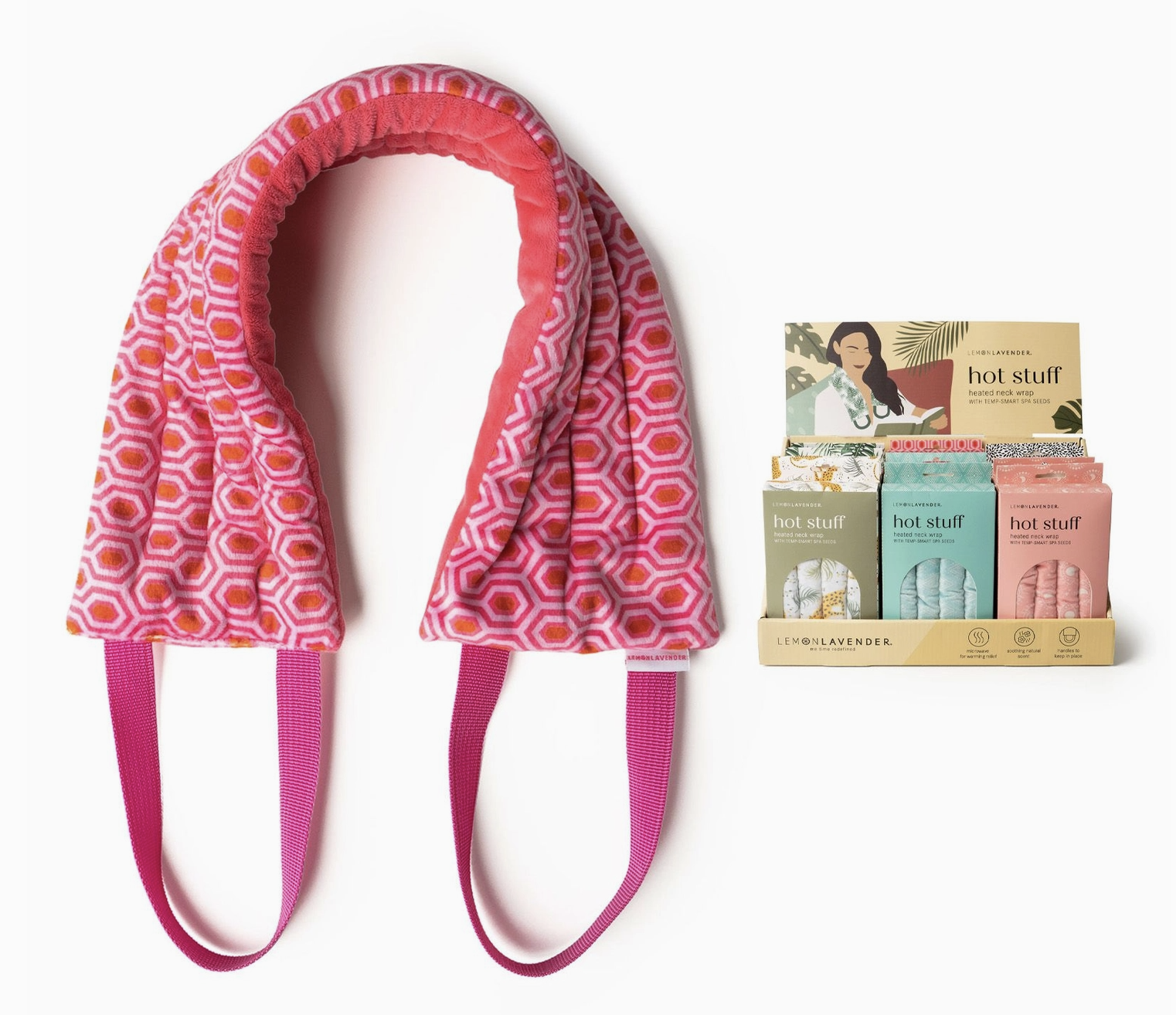 Lemon Lavender Hot Stuff Heated Neck Wrap