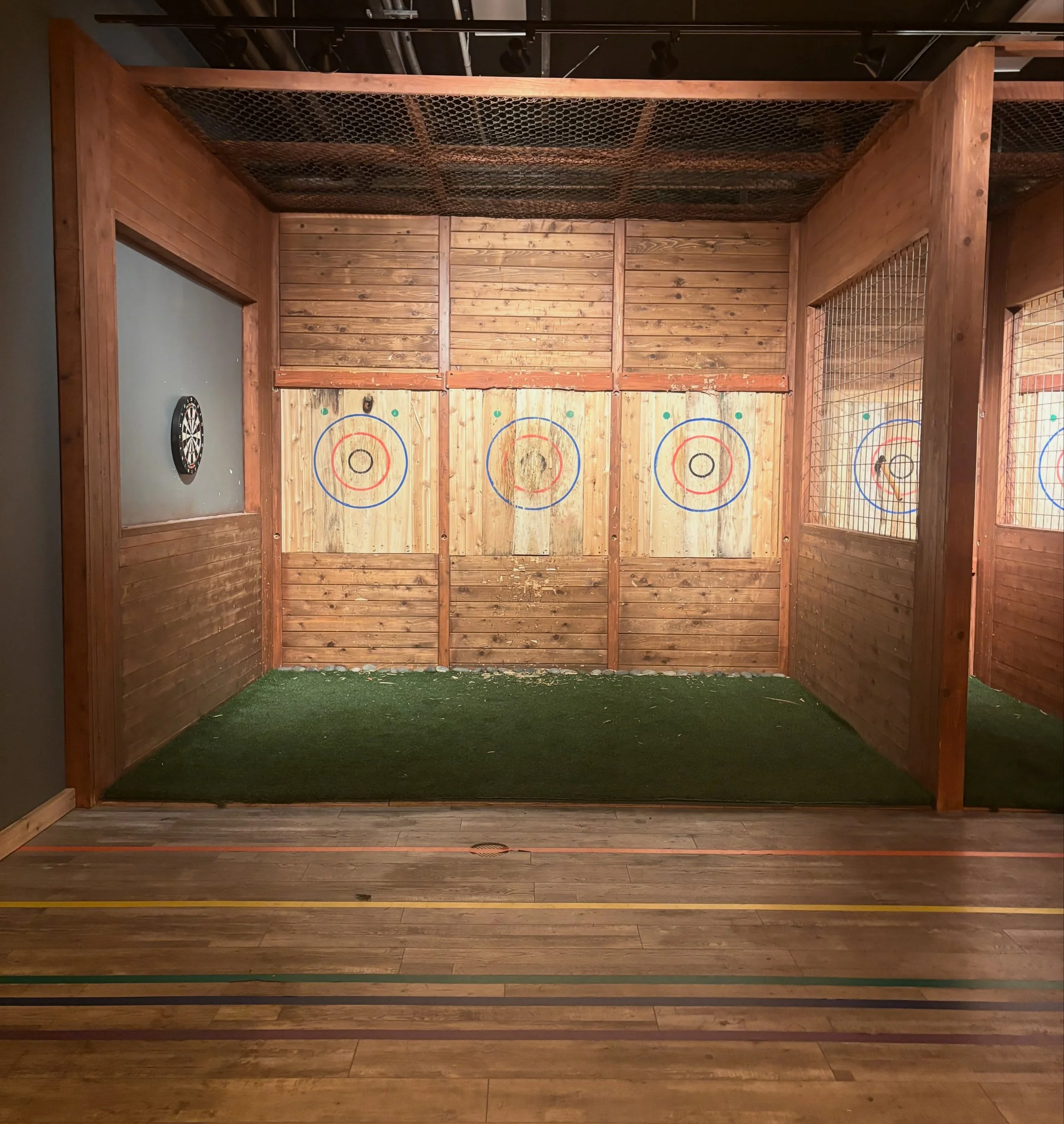 Our boards are off to get some TLC and we&rsquo;ll be back Thursday the 17th! Big thank you to all our throwers who made it such a great weekend, and we were delighted to meet so many neighbours and families!  #pdaxe #axethrowing #mississippiave #por
