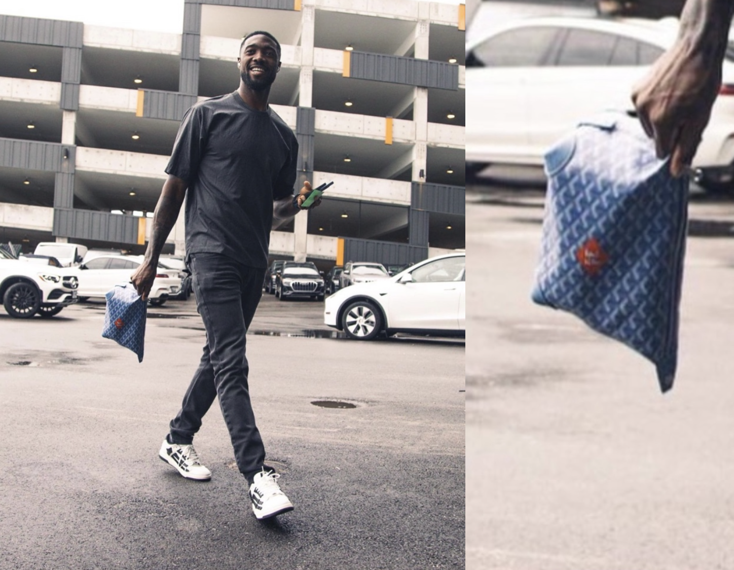 Chellz on X: Why do footballers carry a toiletry bag all the time
