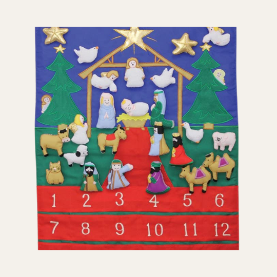 Tidings of Joy Fabric Advent Calendar from the Vermont Christmas Company Store