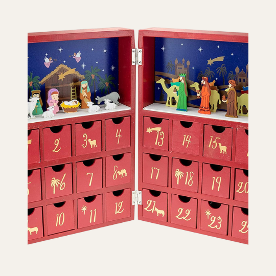 Clever Creations Wooden Christmas Advent Calendar
