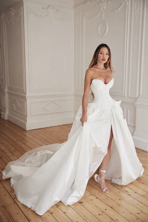 knee length dresses for ladies Angie  Pallas Couture
