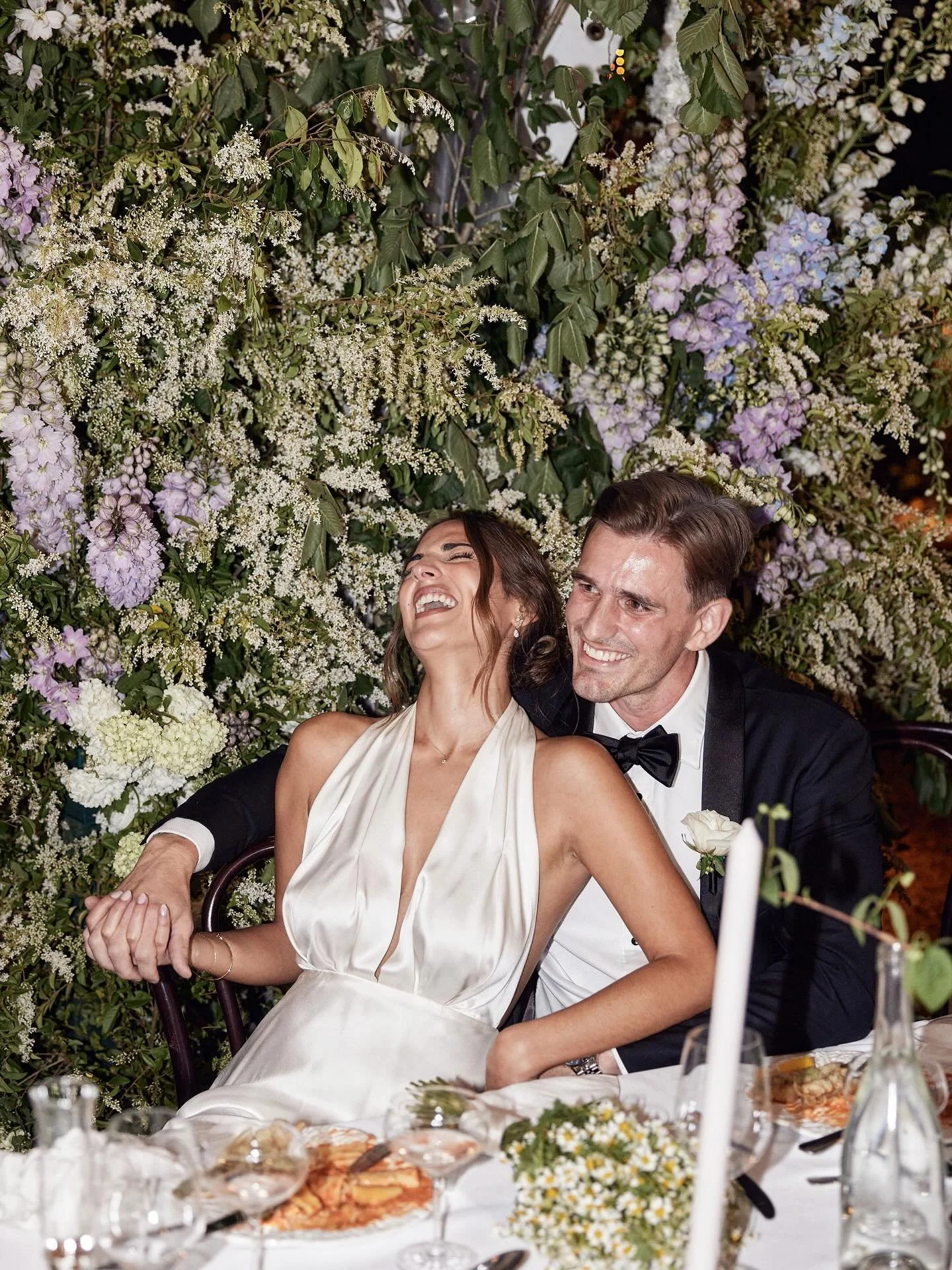 Happy 3 year anniversary to these two beautiful humans @jadetunchy and @lachiebrycki. Their day will forever be one of our fave rainy weddings, with their wet weather ceremony spot being particularly gorgeous and intimate 🤍 

Bride + Groom | @jadetu