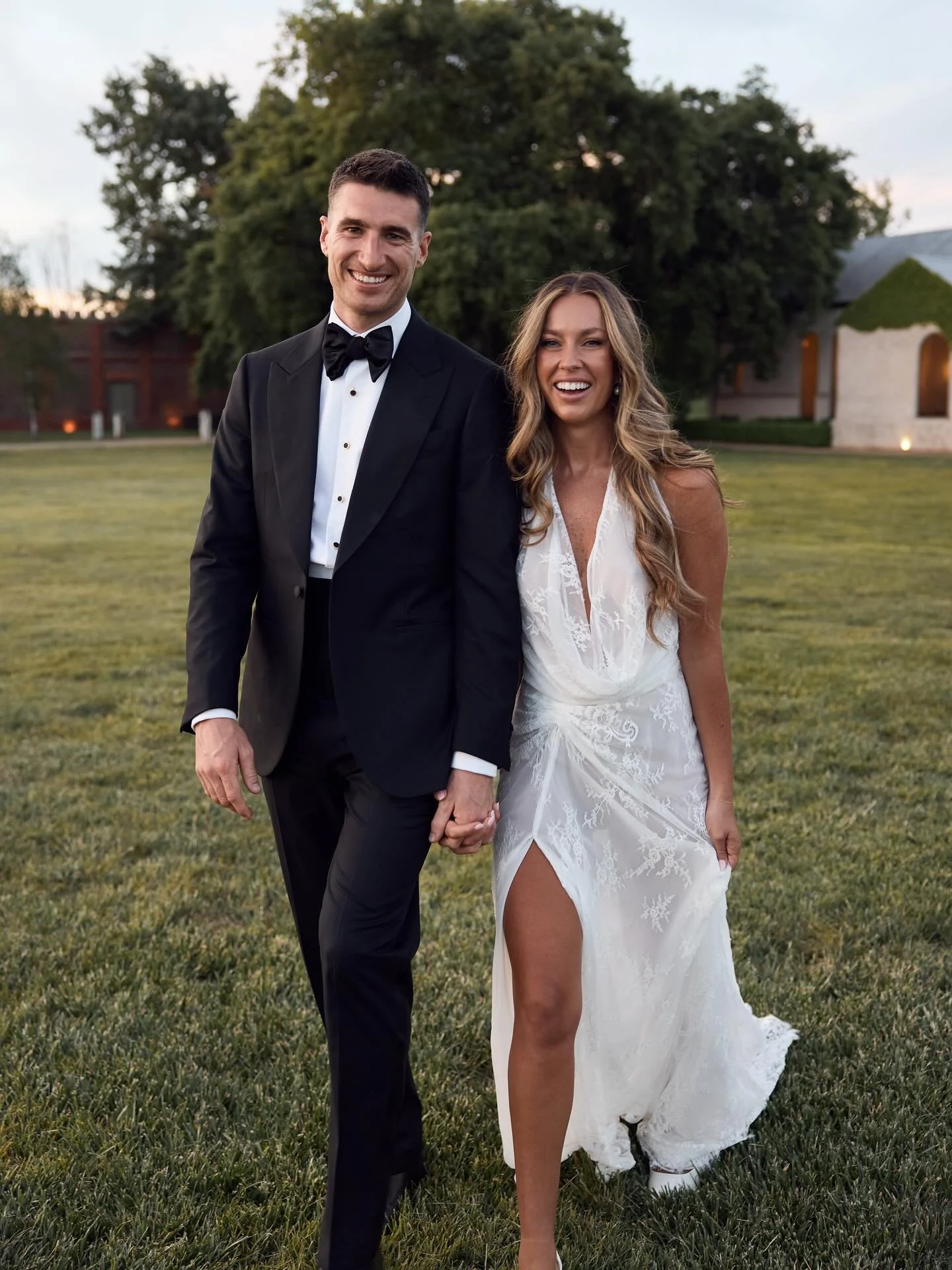 The beautiful, the lovely and the so very  in love , Meg + Mitch 🫶🏼 
With a handful of 35mm film snaps thrown in the mix. 

Bride + Groom | @megwilson____ + @mitchwilcox Venue | @stonesoftheyarravalley 
Photographer | @lostinlove_photography 
Celeb