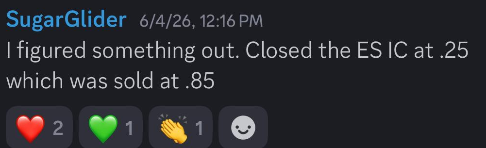 Simple Stocks member futures result screenshot without avatar