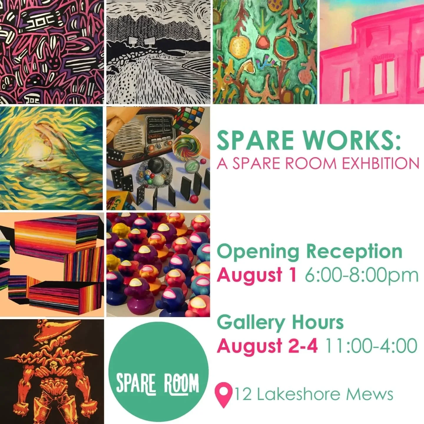 Spare works! An exhibit to shine a light on all the work we never thought would see the light of day and the potential for you to get some art in your home with original works starting at $5👀

@citybarrie @creativebarrie @downtownbarrie #spareroomba