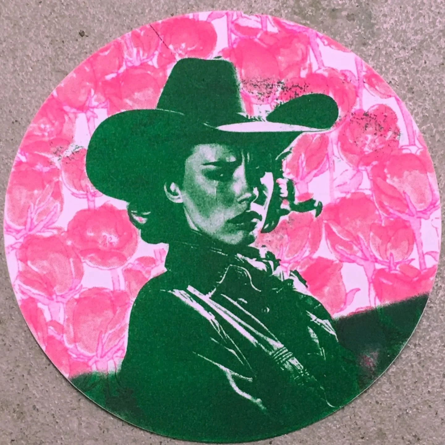 WANTED : Cowboy culture reimagined. Reception: October 31. 7PM. 📍12 Lakeshore Mews 

This week, I'll be posting sneak peeks of work in the show and statements from the artists:

Layering delicate florals over classic Western imagery, Katie&rsquo;s R