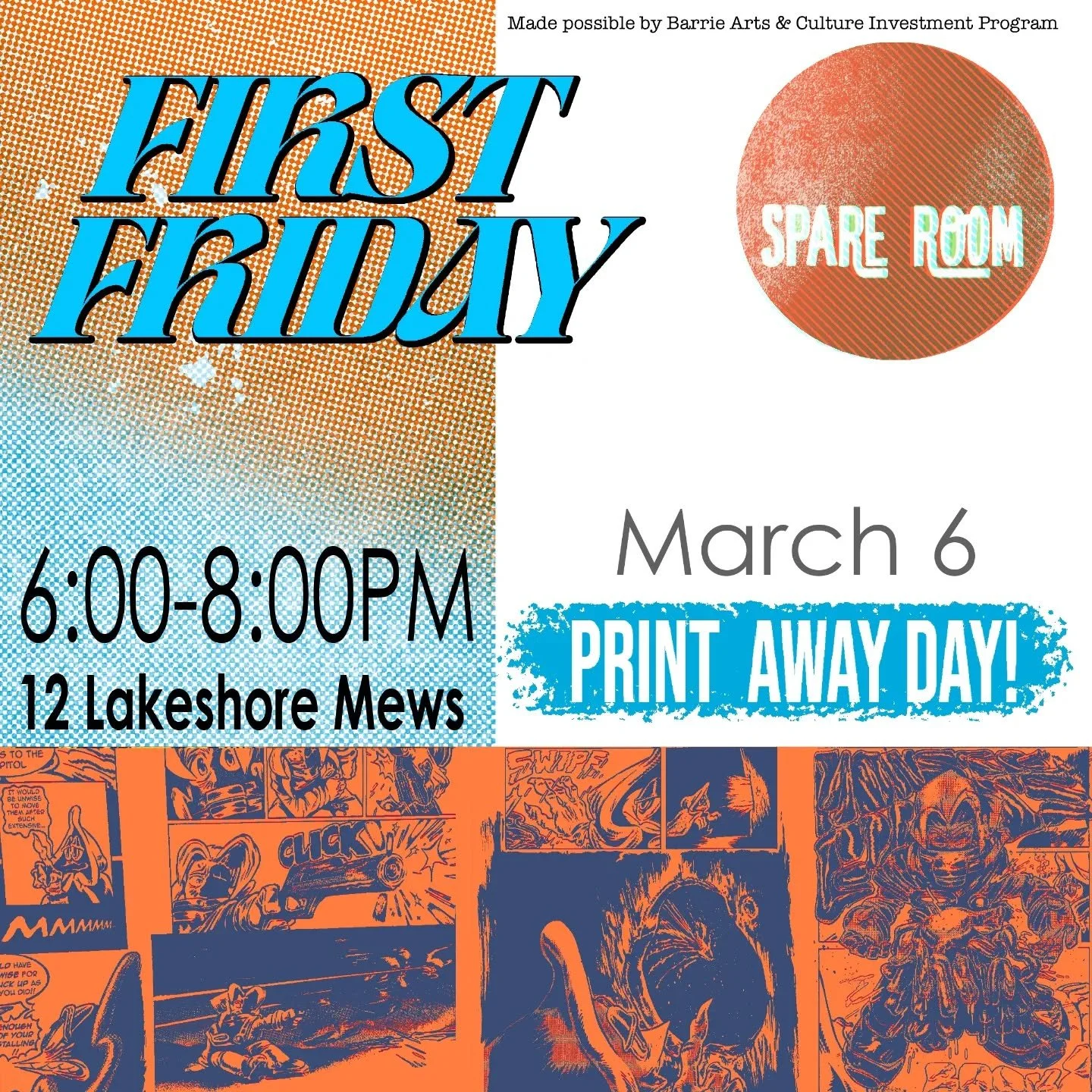 Intrested in printmaking? Love an artwork you made and can't get enough of it? Wanna meet other creatives in barrie?

If you answered yes to any of these questions, you should join us for FIRST FIDAY MARCH 6. A casual evening of creativity where you 