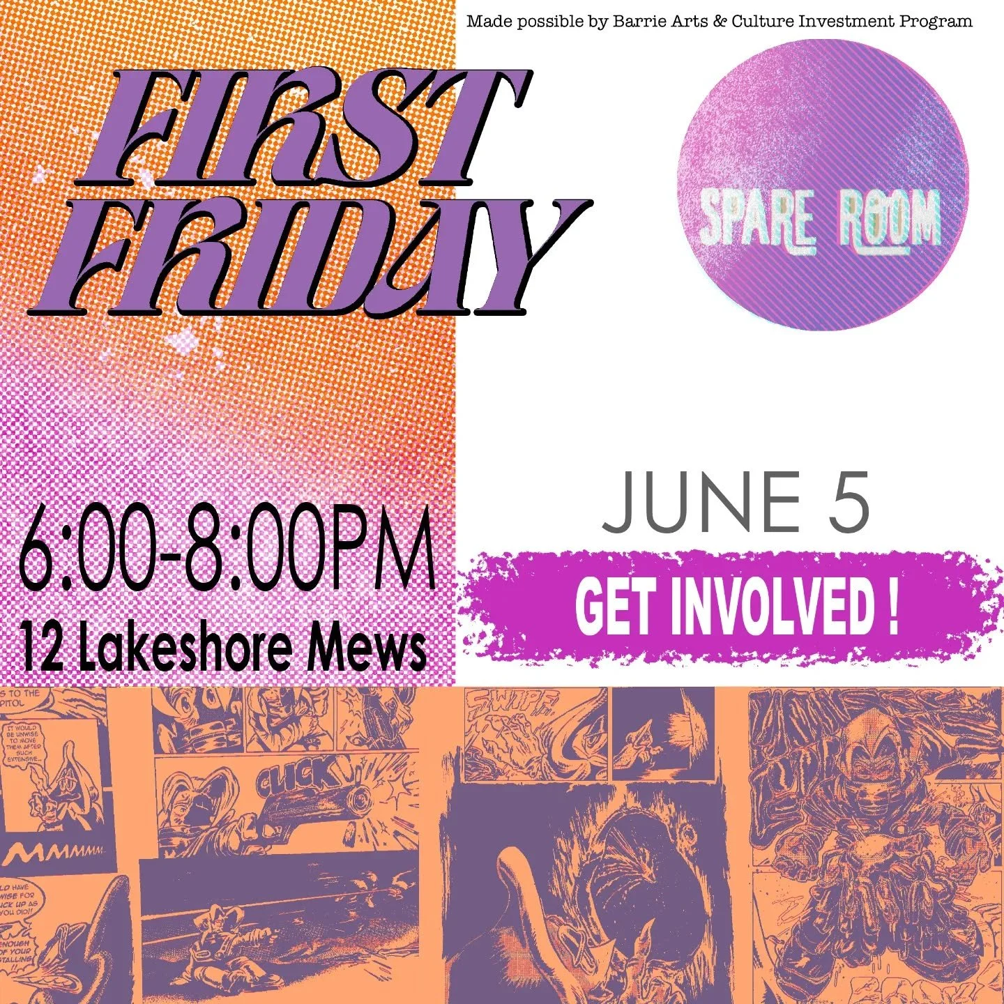 HAPPY PRIDE! This First Friday we will have some community oriented activities and some printmaking fun!

@creativebarrie @downtownbarrie