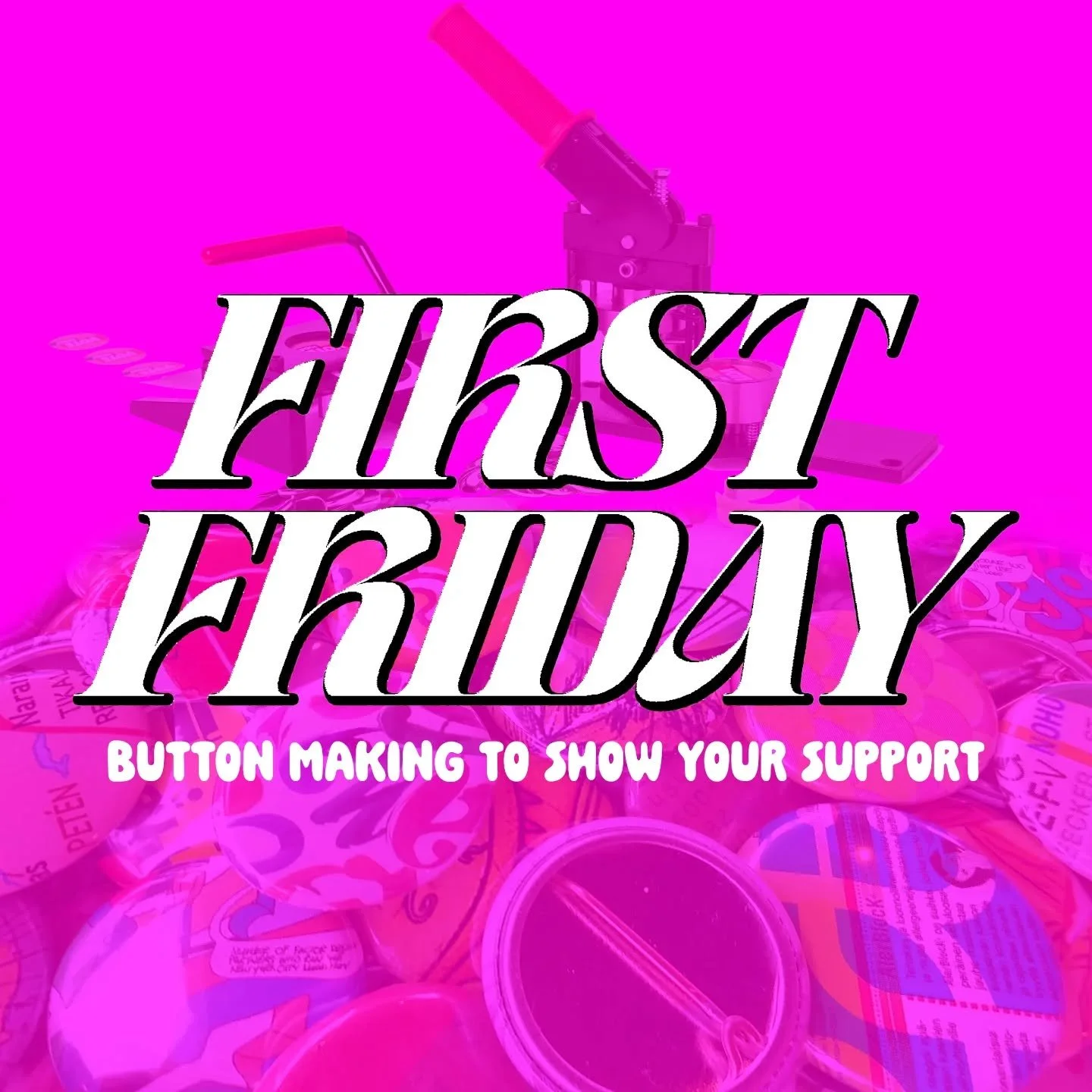 Wanna make some free buttons? In addition to our printmaking programming this evening we will also have a button making station! 

Join up from 6:00-8:00pm
📍12 Lakeshore Mews