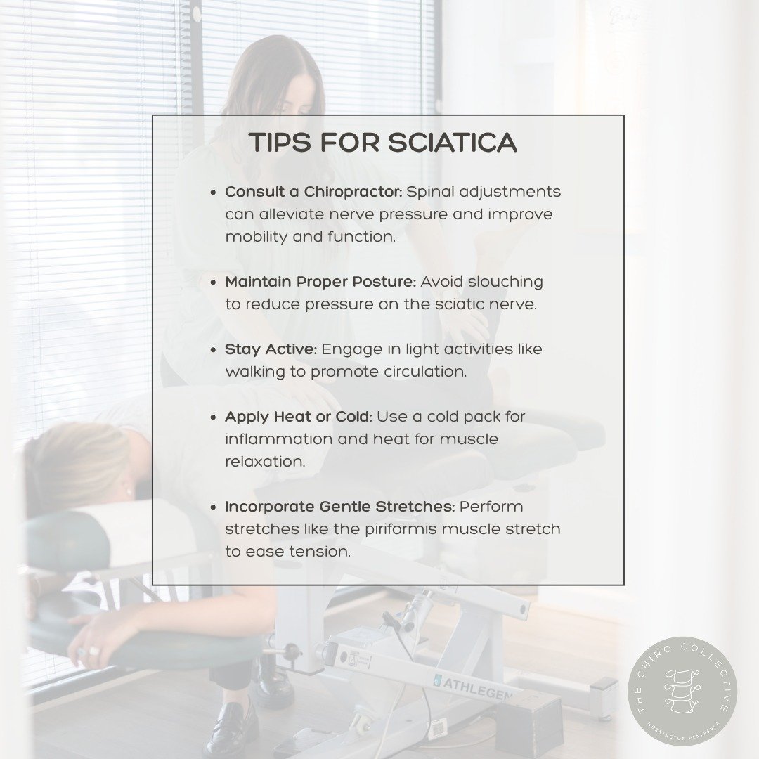Struggling with Sciatica?

Sciatica is more than just back pain. It's caused by irritation or compression of the sciatic nerve, which runs from your lower back down through your hips, buttocks and legs. This can lead to sharp pain, numbness, or tingl