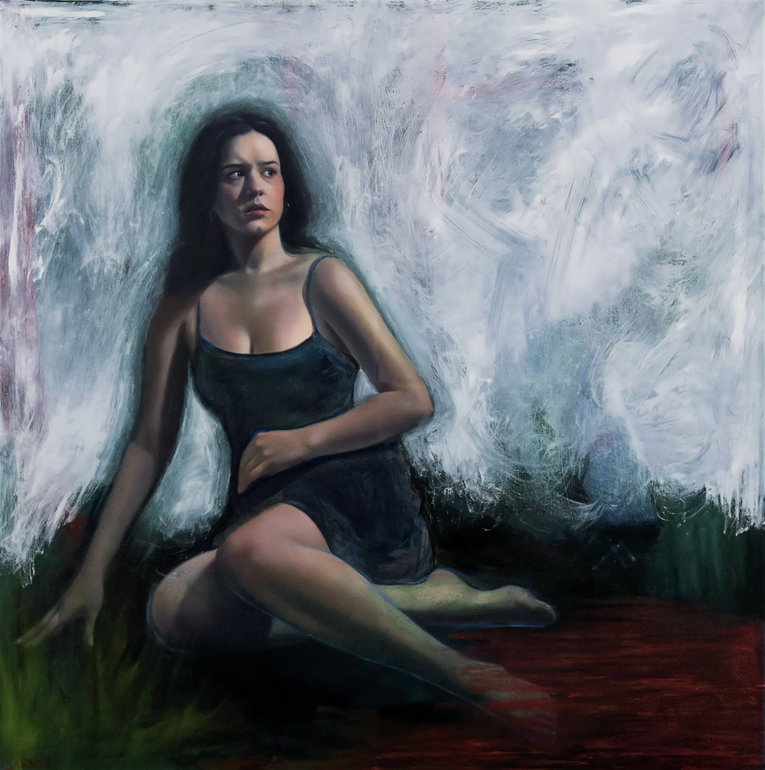 And a White Rabbit · 48 X 48 in · Oil on Canvas · 2026