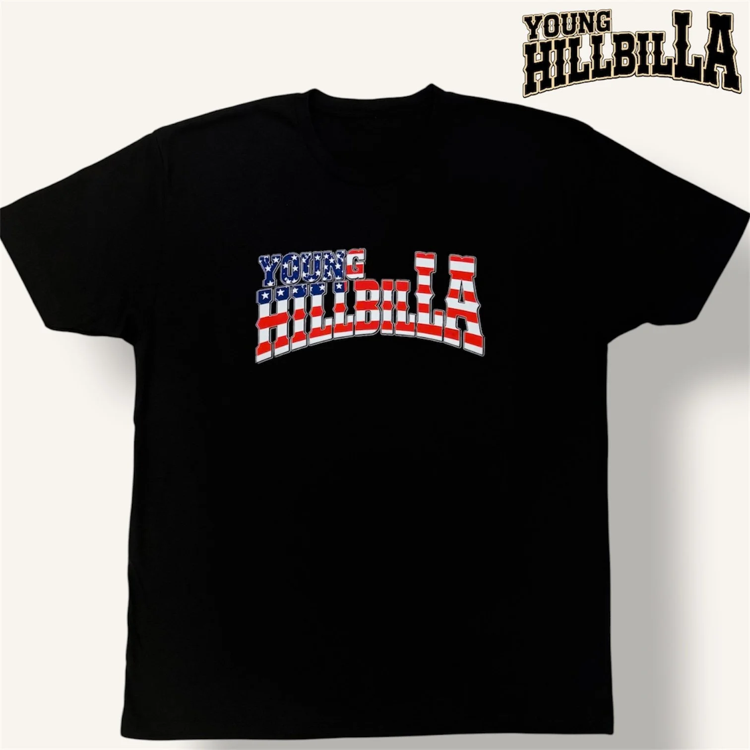 Young HillbilLA American Flag Shirt