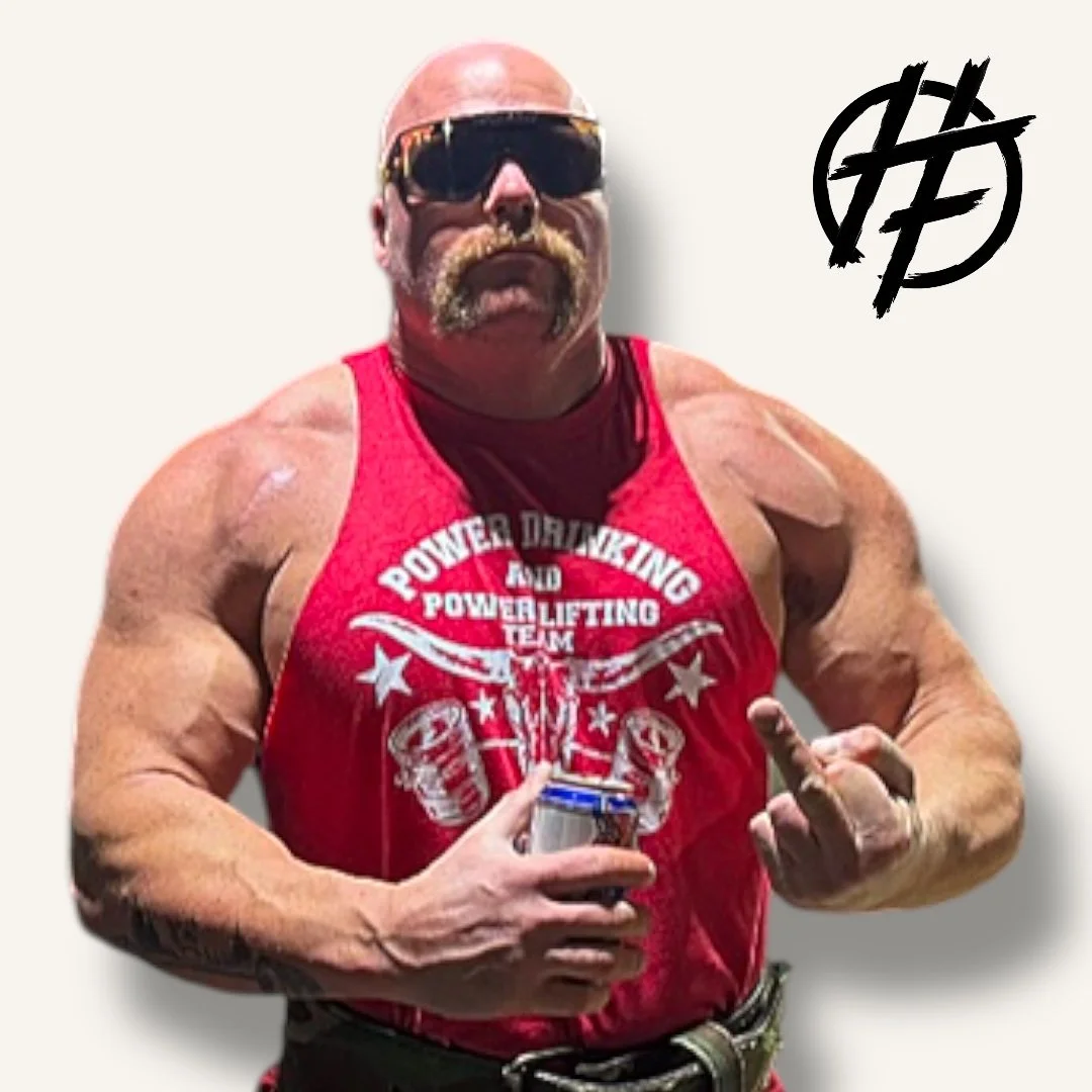 Red Power Drinking and Power Lifting Team Shirt