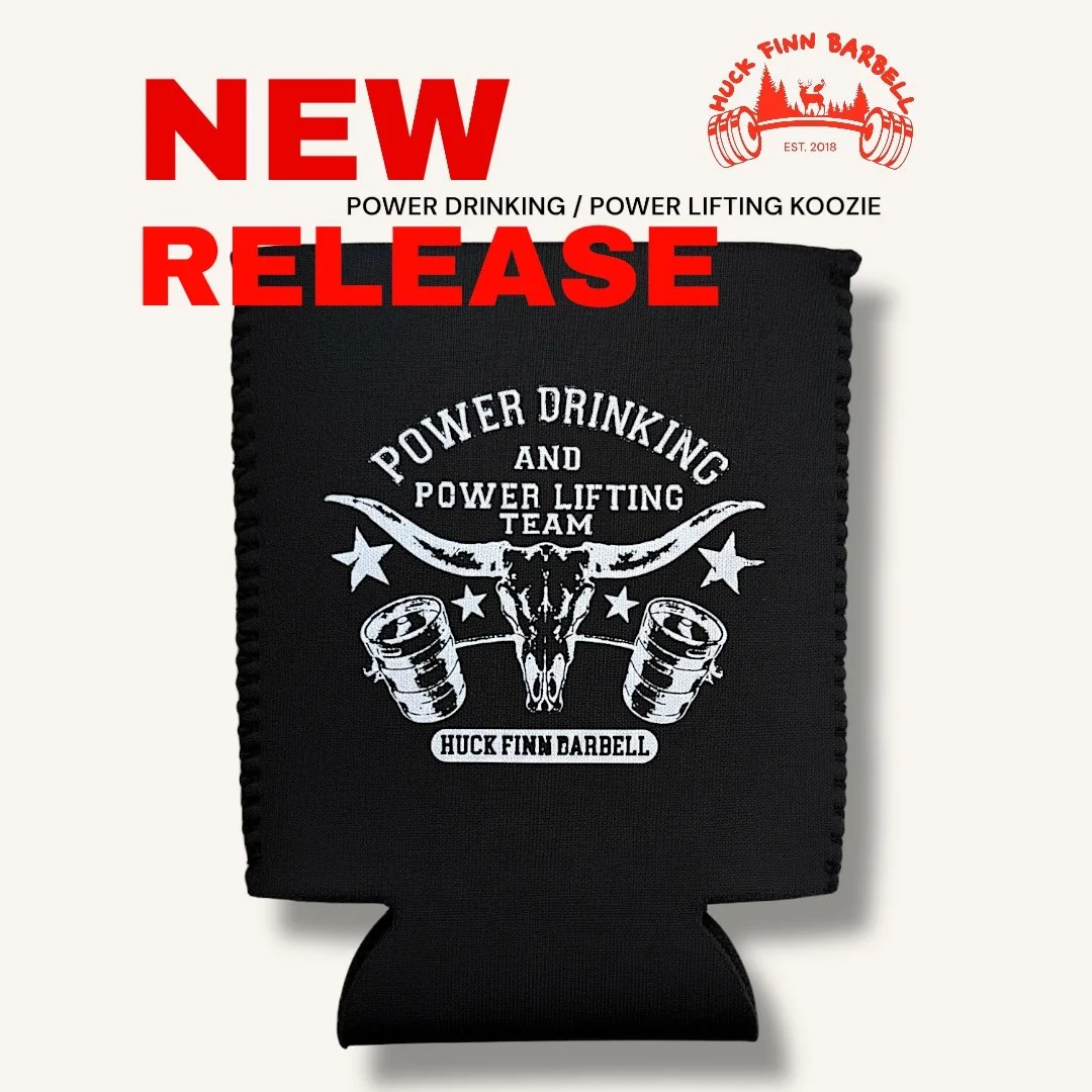 Power Drinking Power Lifting Koozie