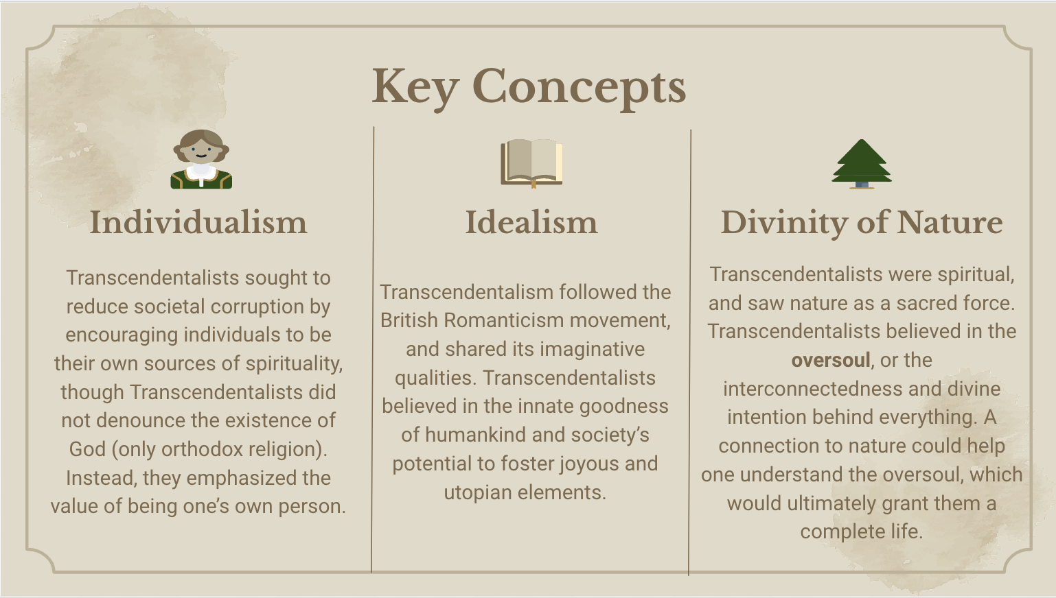 essays characteristics transcendentalism