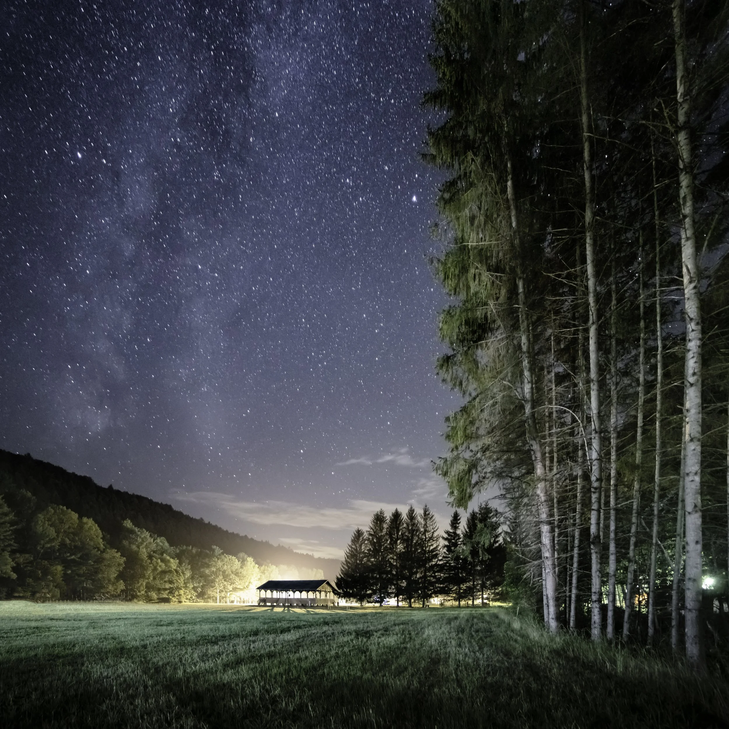 An iconic image of Camp Tel Yehudah. It has been printed, appropriated for an alumni fundraiser, and used as an educational tool to teach composition of night sky images. 