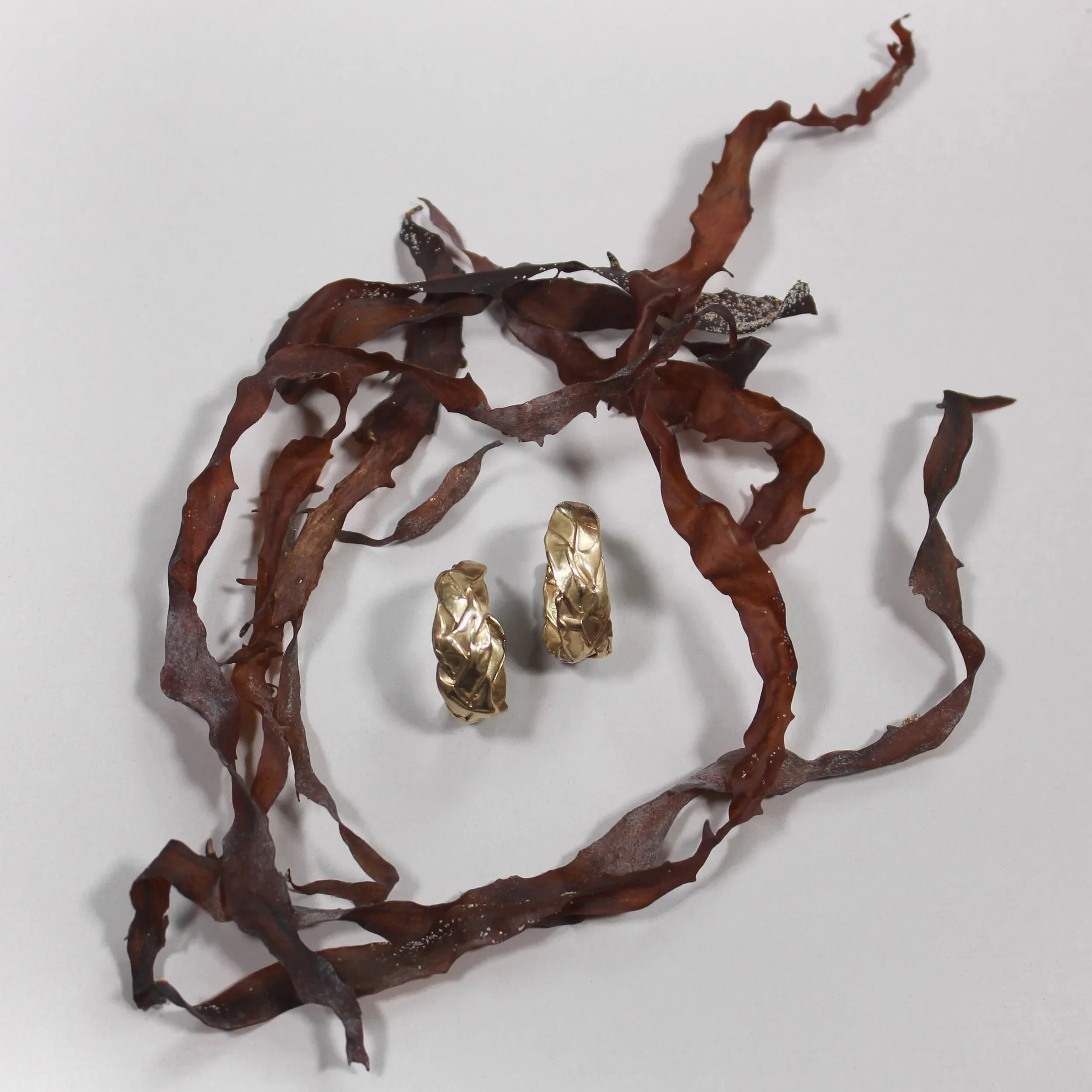 braided textured hoops