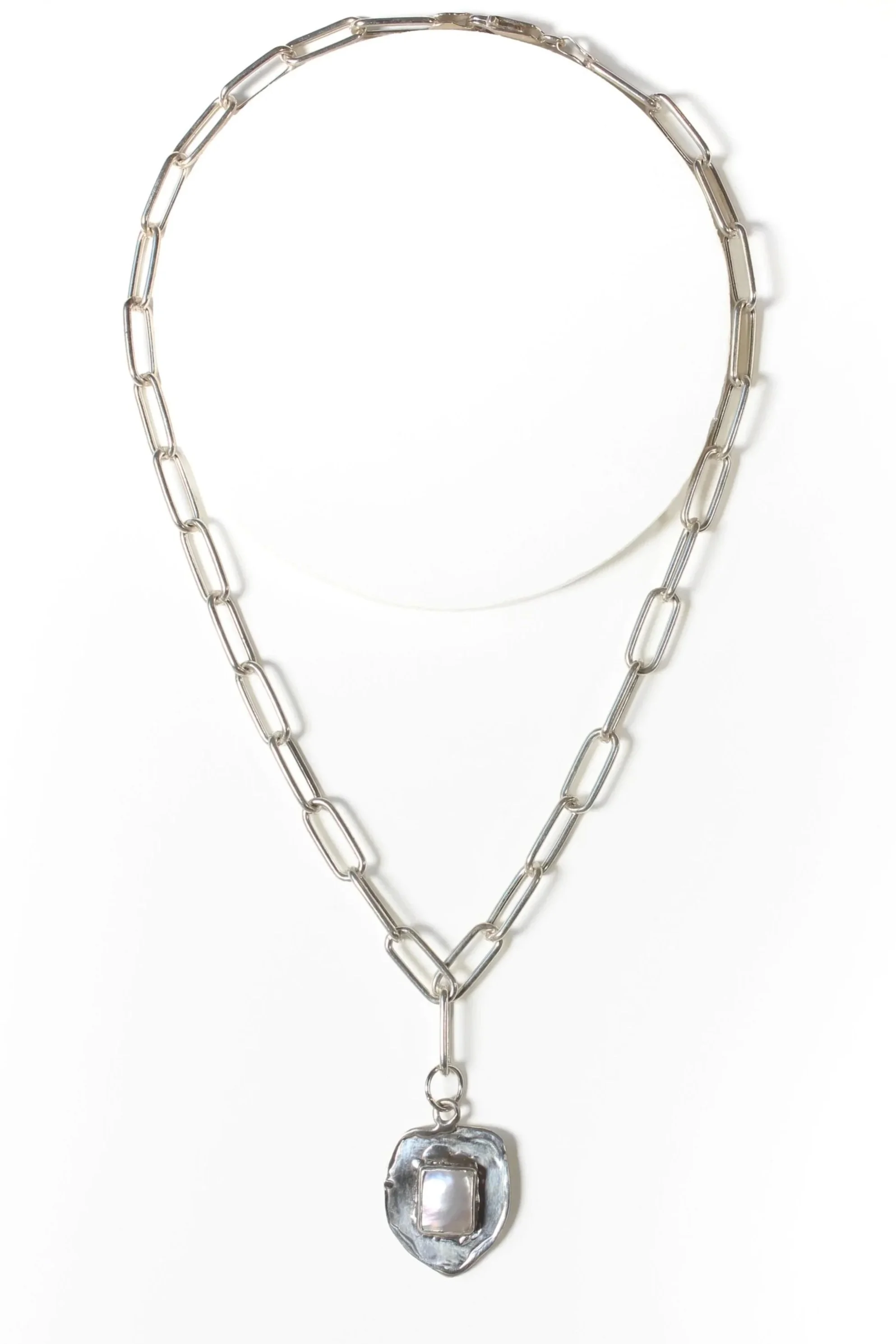 silver and pearl shield