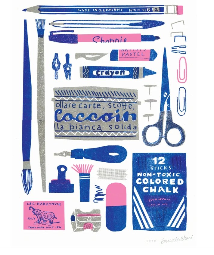 Printed Peanut - Stationary Collection A3 Risograph Print