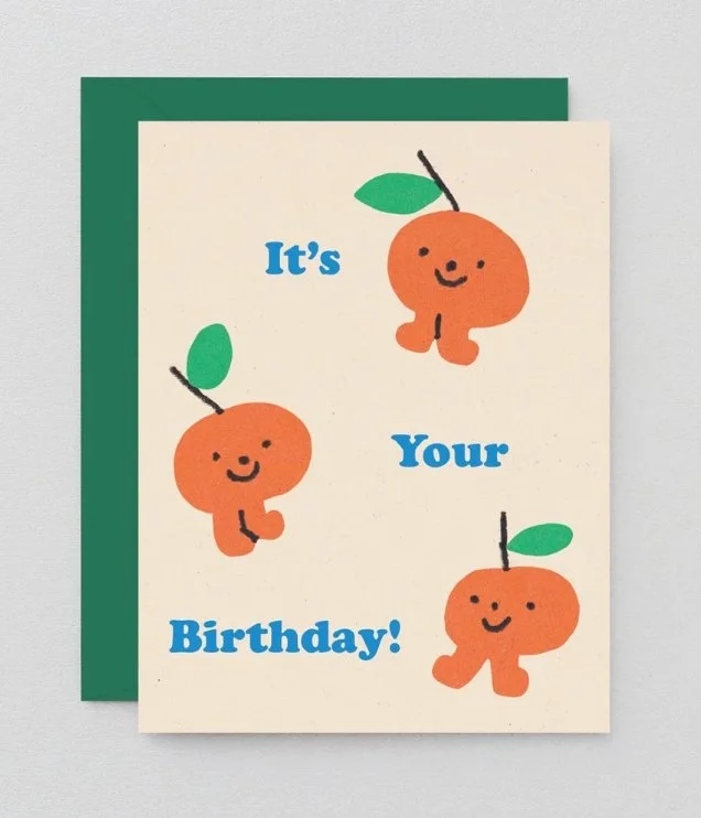 Birthday Oranges Happy Birthday Card - Childrens