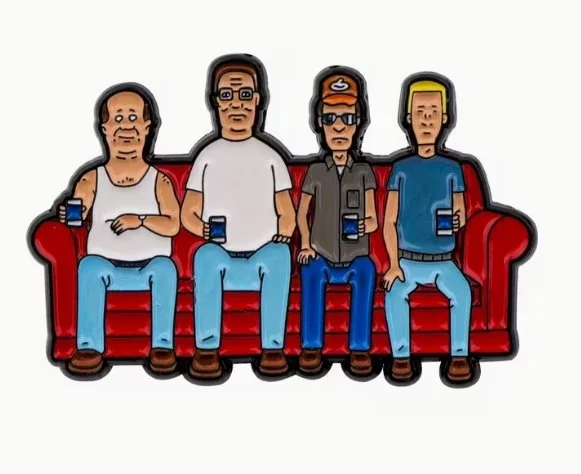 King Of The Hill Enamel Pin Badge 80s 90s Nostalgia Retro