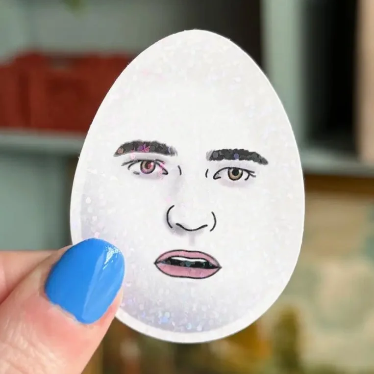 Eggward Twilight Sparkly Glossy Vinyl Sticker - 90s 00s Y2K