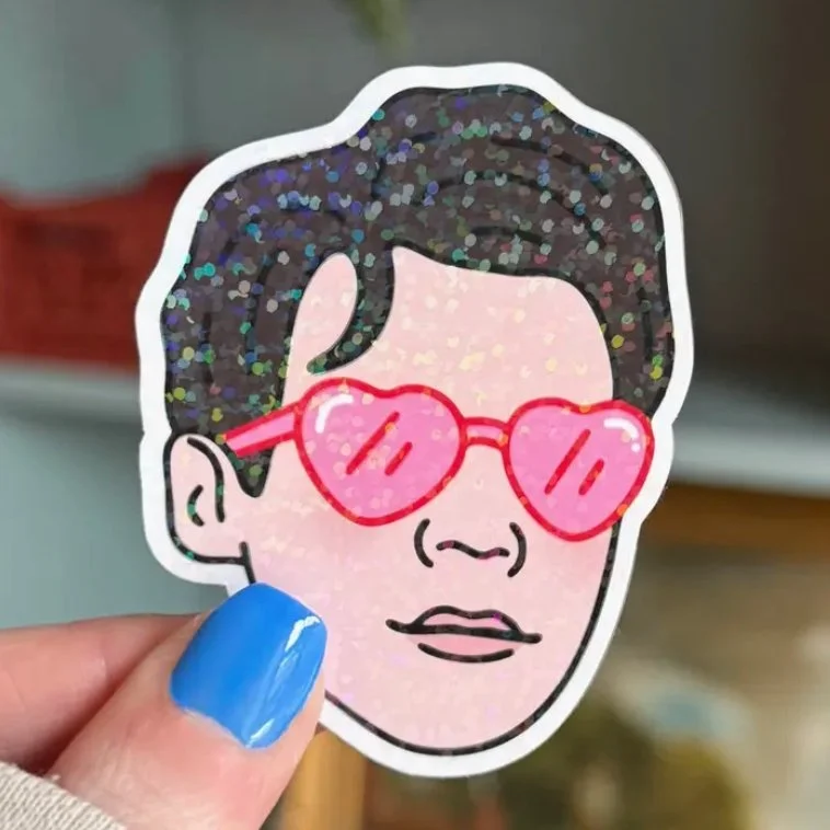 Harry Styles Sparkly Glossy Vinyl Sticker - 90s 00s Y2K