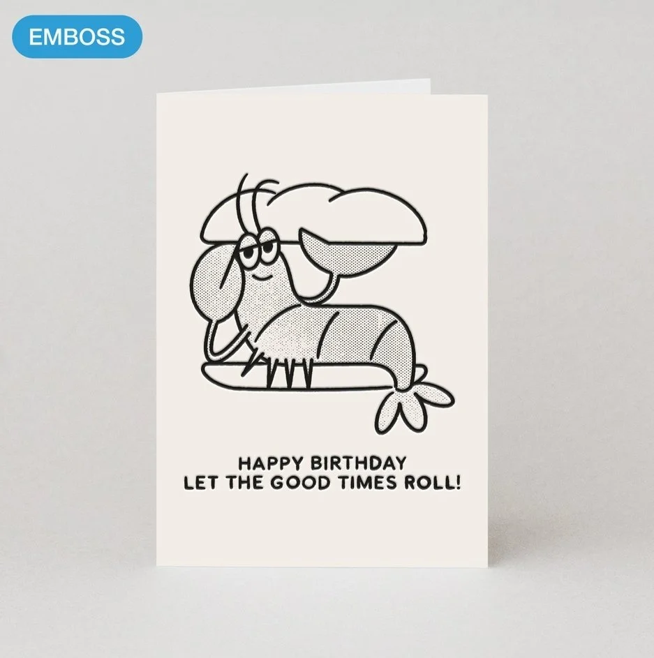 Lobster Roll Birthday Card - Studio Boketto
