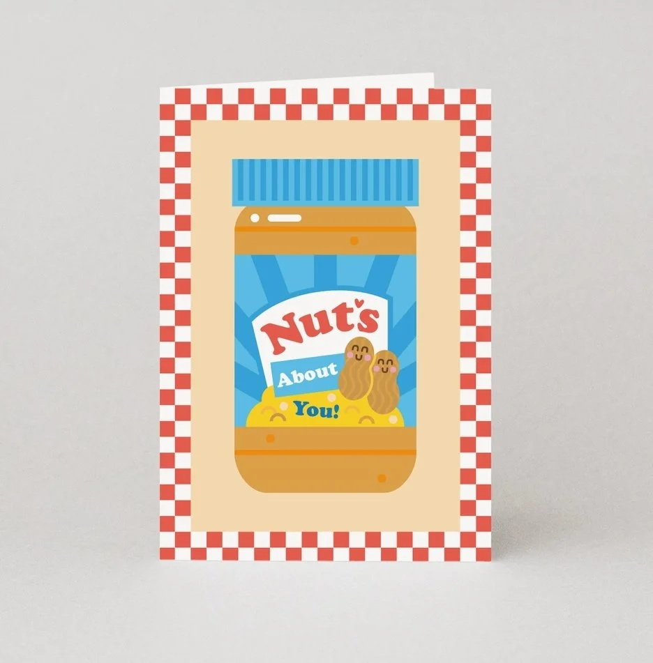 Nuts About You Valentines Anniversary Card - Studio Boketto