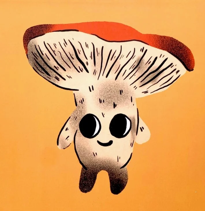 Sophie Heywood - Mushroom Mini Print