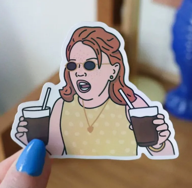 Lindsay Lohan Glossy Vinyl Sticker - 90s 00s Y2K