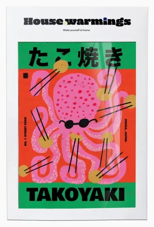 House.Warmings - Takoyaki Octopus A3 Print
