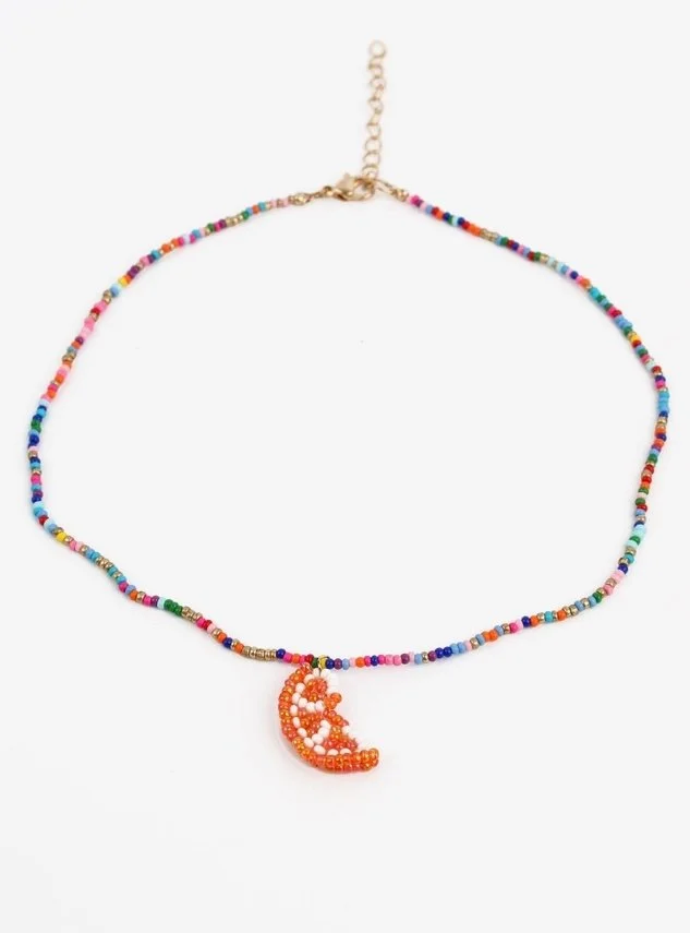 My Doris - Orange Beaded Fruit Necklace