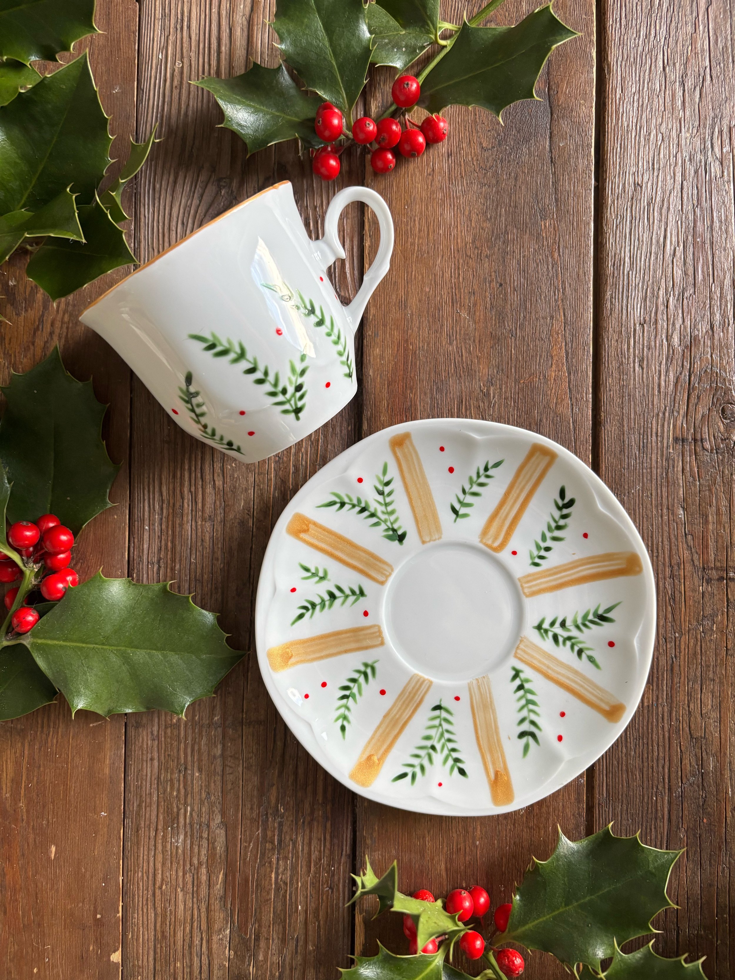 Tazza da te con piattino  - decoro 75