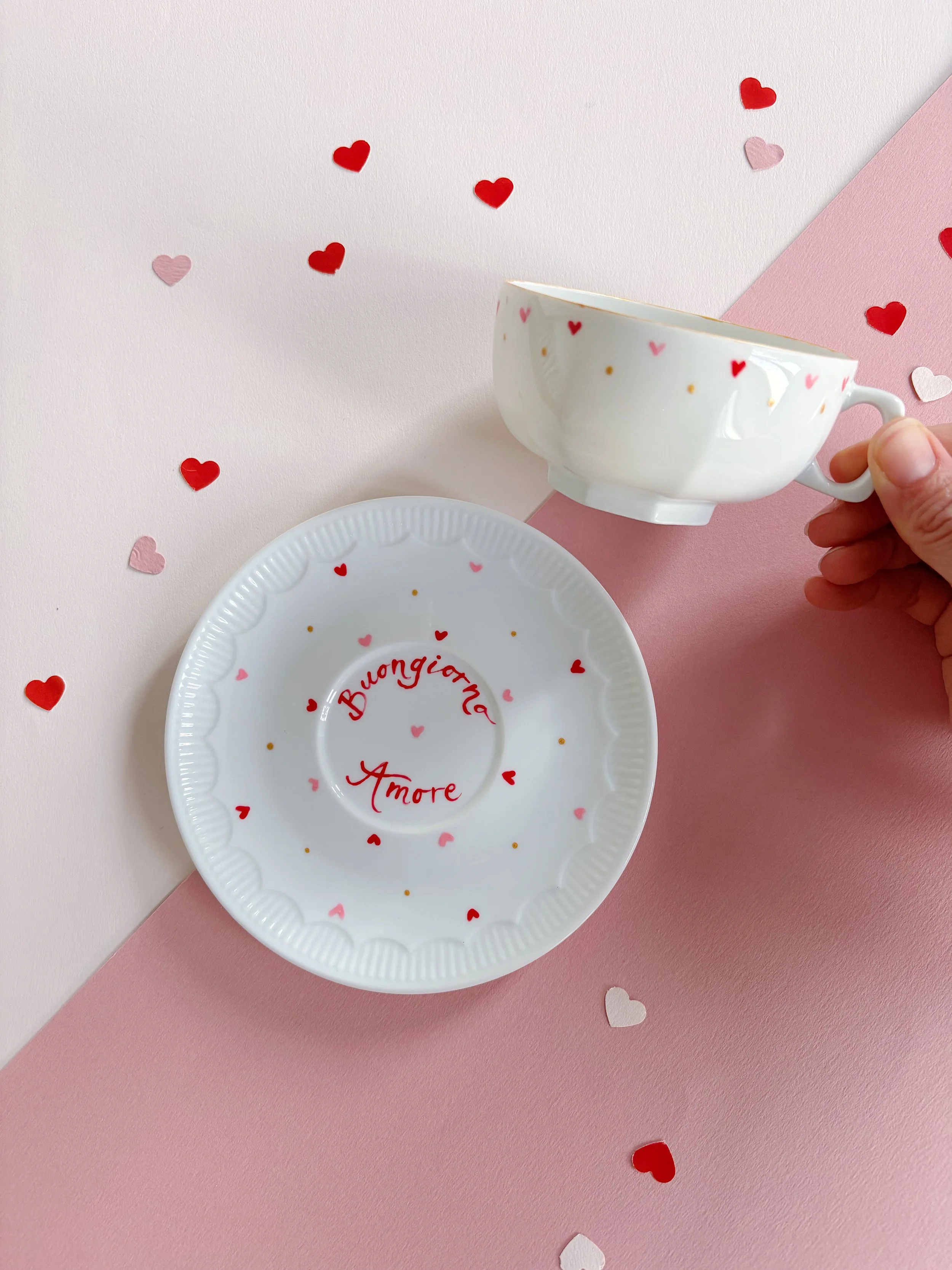 Tazza da te "Buongiorno Amore" - decoro 9