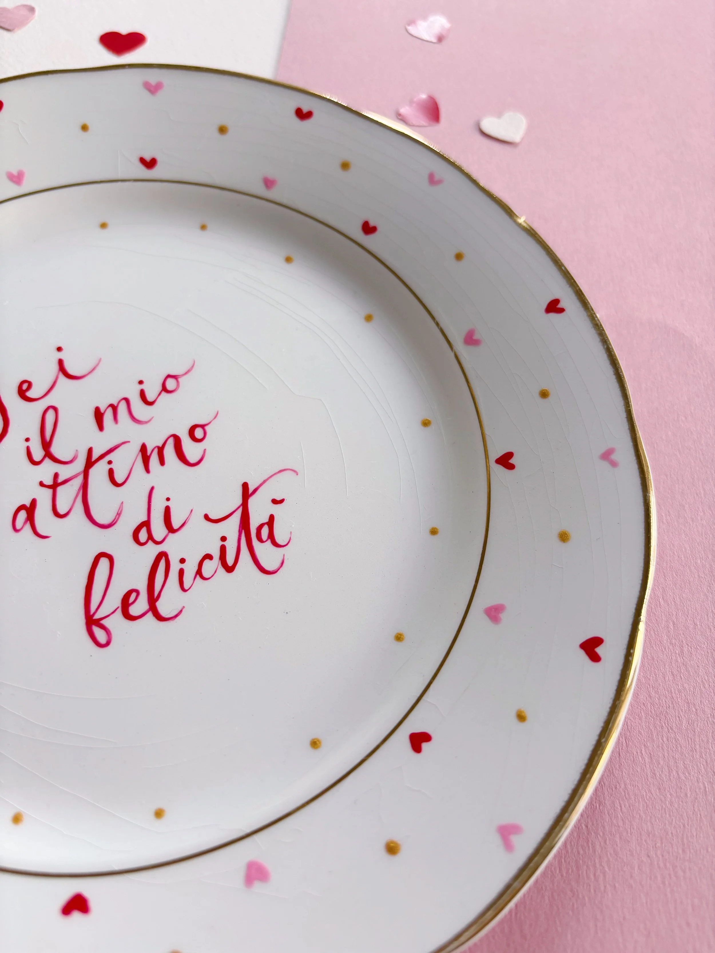 Piatti vintage in porcellana dipinti a mano. Pezzi unici già dipinti o da personalizzare per se o da regalare alla persona amata