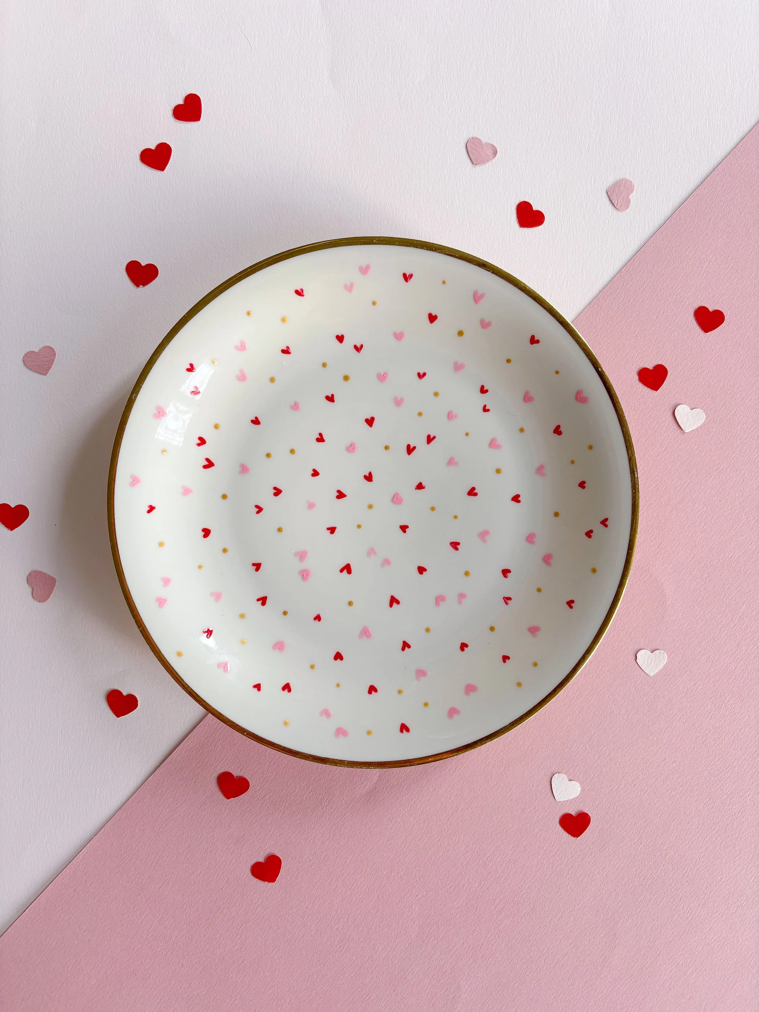 Piattino dolce mille cuori - decoro 5