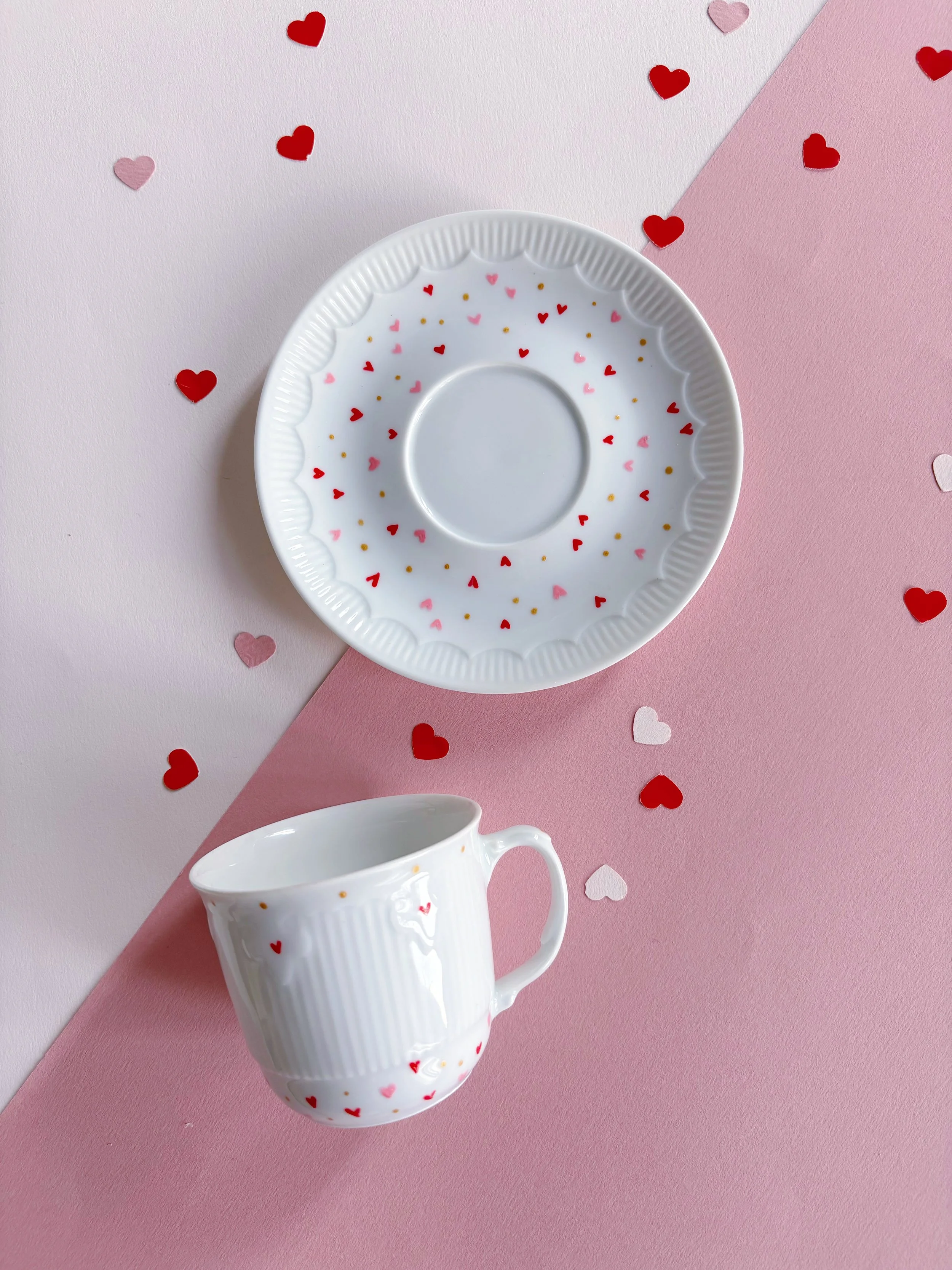 Tazza da te a rilievo - decoro 14