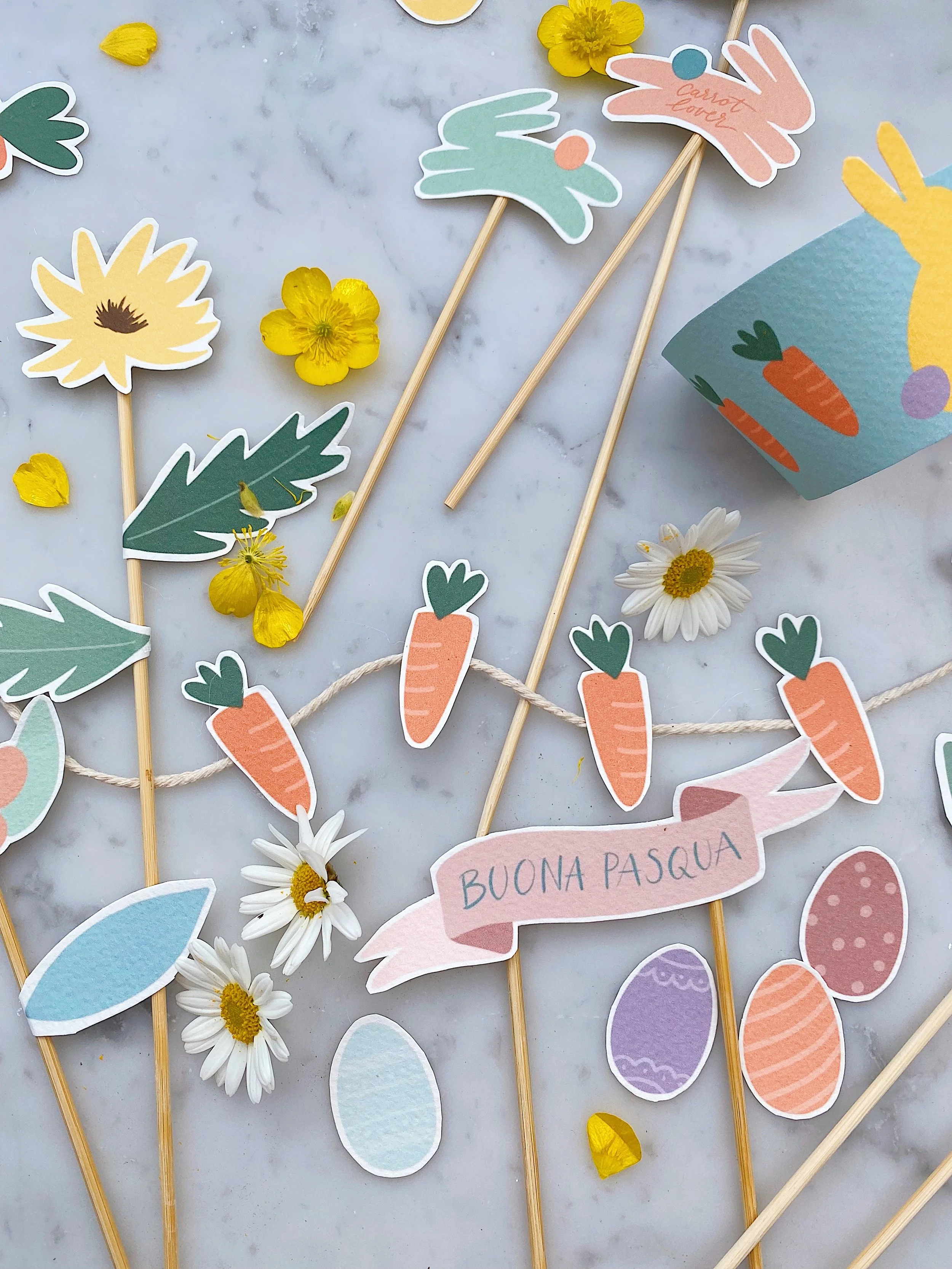 PDF stampabile Caccia alle Uova di Pasqua e decori