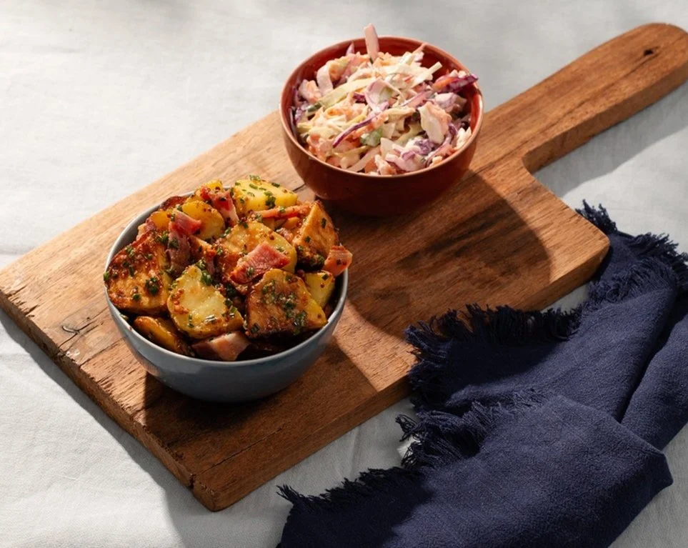 potato salad and coleslaw