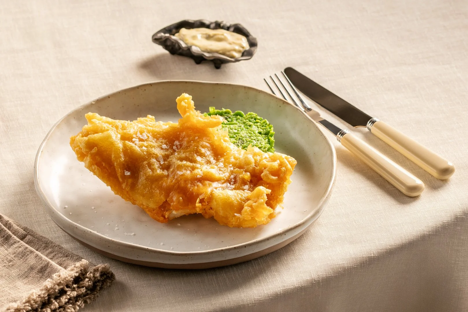 haddock chips and tartare sauce