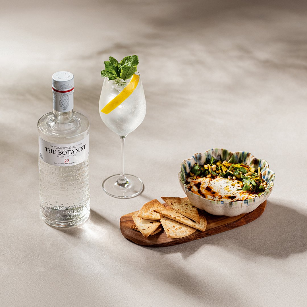 whipped feta flatbreads gin spritz